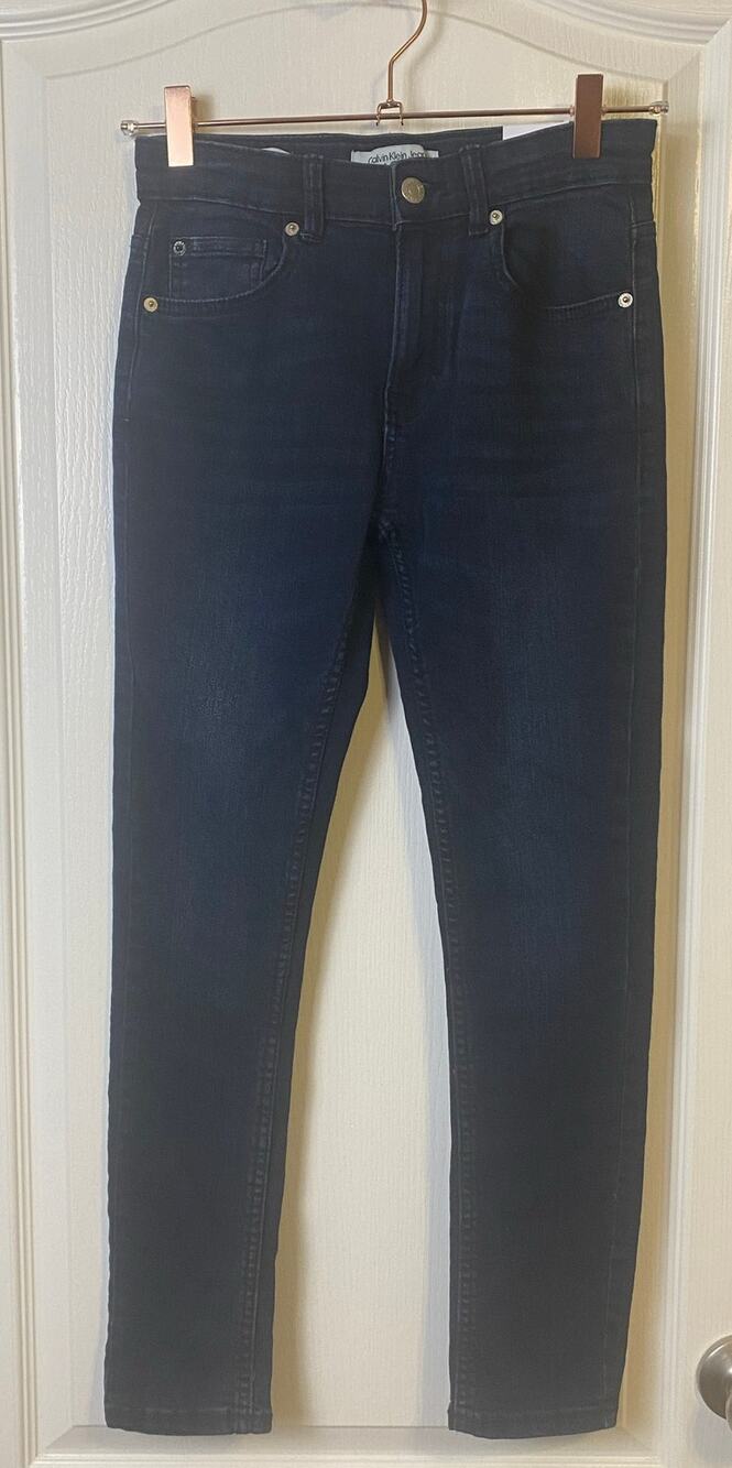 Calvin Klein Girls Dark Wash Skinny Jeans Size 12